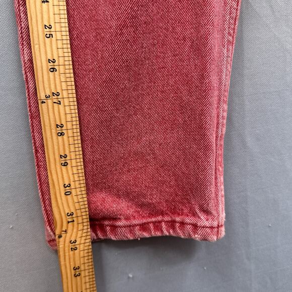 VTG Wrangler Jeans 26x32 Western Bareback Red High Waisted Cowgirl Rodeo USA 90s - Picture 14 of 16